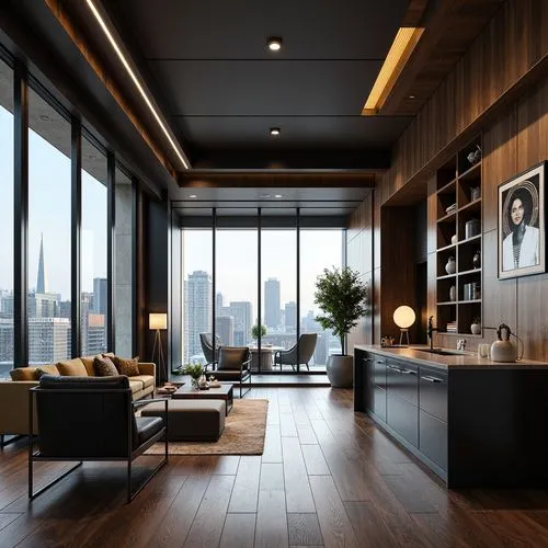 penthouses,interior modern design,apartment lounge,modern living room,luxury home interior,livingroom,modern decor,minotti,modern room,interior design,living room,interior decoration,modern kitchen interior,clubroom,great room,contemporary decor,sky apartment,loft,appartement,modern office