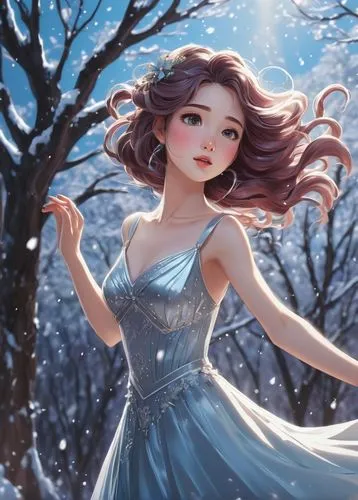 the snow queen,winter background,winter dress,winterblueher,winter dream,white winter dress,winter rose,cold cherry blossoms,snow white,white rose snow queen,winter cherry,margaery,christmas snowy background,winter magic,snowflake background,ice queen,elsa,snow scene,frostily,wintery,Illustration,Paper based,Paper Based 02