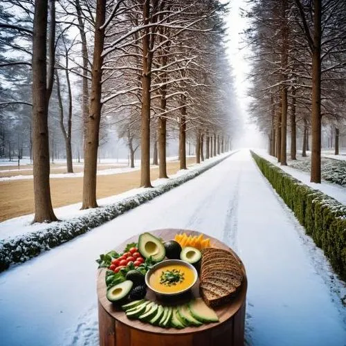 catering service bern,vegetables landscape,frozen food,outdoor dining,cold plate,food presentation,outdoor cooking,place setting,winter background,food for the birds,cold buffet,winter garden,frozen v