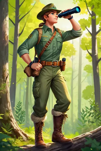 park ranger,scout,ranger,forest workers,rifleman,boy scouts of america,red army rifleman,scouts,patrol,game illustration,boy scouts,farmer in the woods,troop,grenadier,vietnam,woodsman,khaki,safari,biologist,aaa,Unique,Pixel,Pixel 05