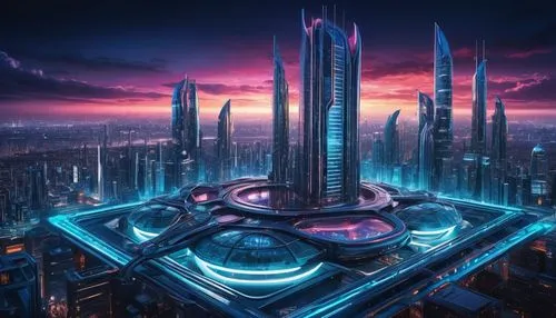 futuristic landscape,cybercity,futuristic architecture,cyberport,cybertown,metropolis,futuristic,megacorporation,arcology,coruscant,megalopolis,fantasy city,megacorporations,cyberworld,cyberia,futuregen,areopolis,cyberpunk,futurist,sci - fi,Art,Classical Oil Painting,Classical Oil Painting 31