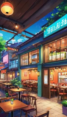 izakaya,japanese restaurant,zushi,komeda,a restaurant,beach restaurant,Illustration,Japanese style,Japanese Style 03