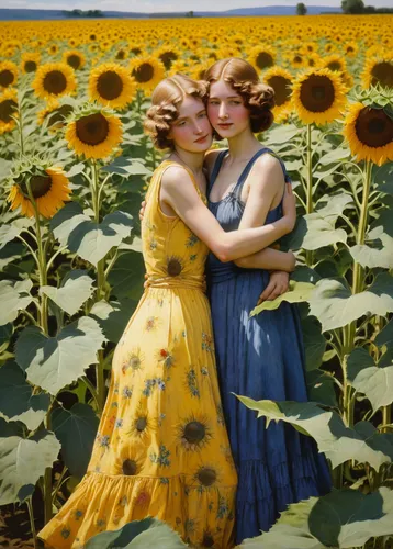 sunflowers,sunflowers in vase,sun flowers,sun daisies,rudbeckia,sunflowers and locusts are together,sunflower field,yellow daisies,field of flowers,grant wood,marigolds,australian daisies,flowers field,daisies,helianthus tuberosus,kiss flowers,young couple,blue daisies,flowers of the field,twin flowers,Illustration,Paper based,Paper Based 23