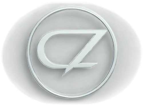 Circular logo, bold font, capital letter Z, centered in circle, metallic silver color, glossy finish, 3D effect, subtle shading, futuristic design, minimalistic composition, soft spotlight lighting, h