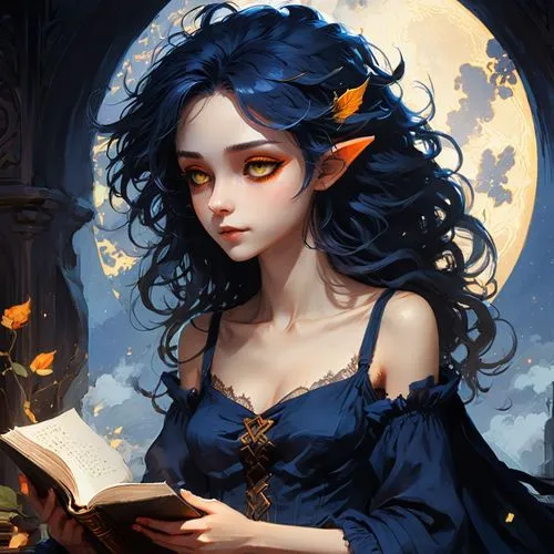 spellbook,fantasy portrait,bookworm,faerie,aradia,fairy tale character,bibliophile,magic grimoire,bewitching,grimoire,sorceress,mystical portrait of a girl,bewitch,magic book,storybook,sorcerous,elvish,fablehaven,sorceresses,storybook character,Conceptual Art,Fantasy,Fantasy 02