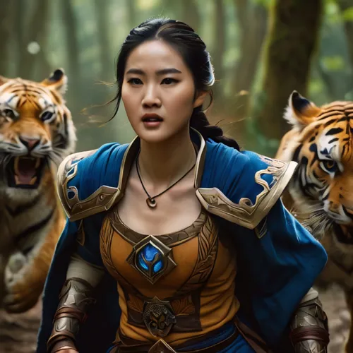 mulan,asian tiger,warrior woman,female warrior,asian vision,dragon li,tigers,asian culture,ursa,cat warrior,warrior east,she feeds the lion,tiger,asian woman,phuquy,lionesses,asian costume,inner mongo