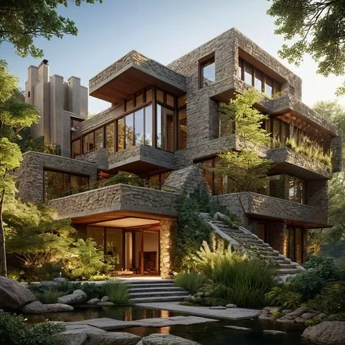 forest house,fallingwater,house in the forest,modern house,house in the mountains,modern architecture,house in mountains,3d rendering,timber house,cubic house,dunes house,contemporary,tree house hotel,beautiful home,treehouses,tree house,log home,the cabin in the mountains,cantilevers,kundig,Photography,General,Natural