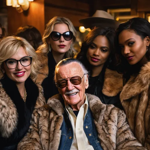 stan lee,icons,billionaire,sustainability icons,gentleman icons,business icons,cruella de ville,beauty icons,aging icon,legends,buzz aldrin,caper family,generations,pensioners,toasts,grandpa,retirement,vintage fashion,ray-ban,the muppets,Photography,General,Natural