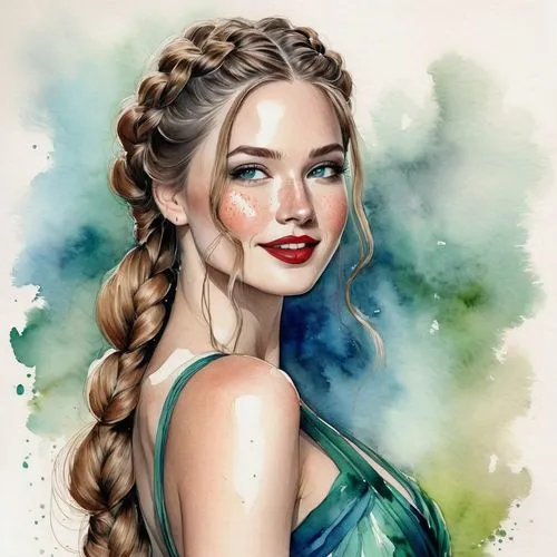 elsa,braid,fantasy portrait,boho art,digital painting,updo,braids,color pencils,world digital painting,digital art,french braid,water nymph,color pencil,colour pencils,cg artwork,fashion illustration,coloured pencils,watercolor pencils,pencil color,portrait background,Conceptual Art,Graffiti Art,Graffiti Art 05