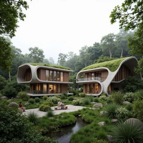 forest house,futuristic architecture,treehouses,cubic house,dunes house,house in the forest,ecovillages,earthship,timber house,modern architecture,3d rendering,cube stilt houses,cube house,archidaily,dreamhouse,render,ecotopia,ecovillage,dwellings,danish house