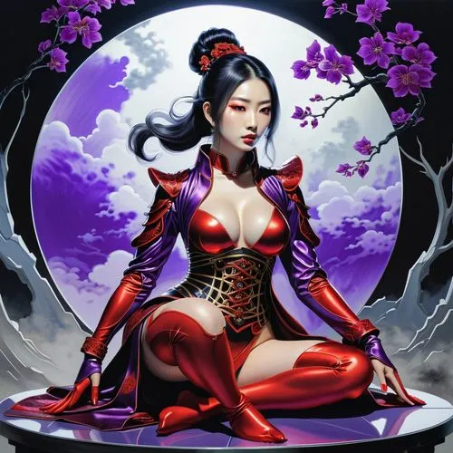 oriental princess,geisha,geisha girl,red lantern,mulan,chinese art,queen of hearts,plum blossom,oriental girl,oriental painting,plum blossoms,red plum,siu mei,oriental,zui quan,xing yi quan,water lotus,xiaochi,widowmaker,wuchang,Conceptual Art,Fantasy,Fantasy 02