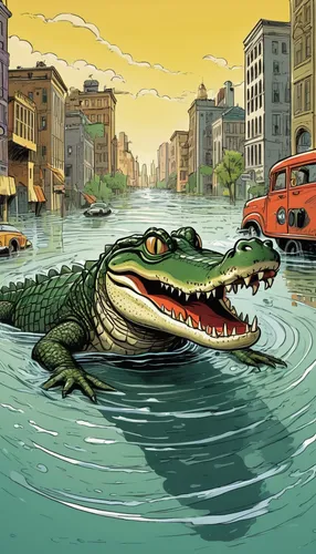 american alligators,alligator,alligators,crocodile,gator,south american alligators,crocodiles,salt water crocodile,freshwater crocodile,aligator,croc,crocodilian,fake gator,philippines crocodile,alligator alley,saltwater crocodile,american crocodile,crocodile woman,tigre terrassant un crocodile,crocodilia,Illustration,Retro,Retro 04