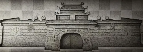 Chinese ink painting style wall,tori gate,victory gate,jiuquan,xiaogong,carved wall,jianghuai,zhangzhuang,zhuangzhuang,zhangbei,shangqiu,zhongyi,zhaohua,jianghan,jiuhua,shuanghuan,kangxi,huaneng,chong