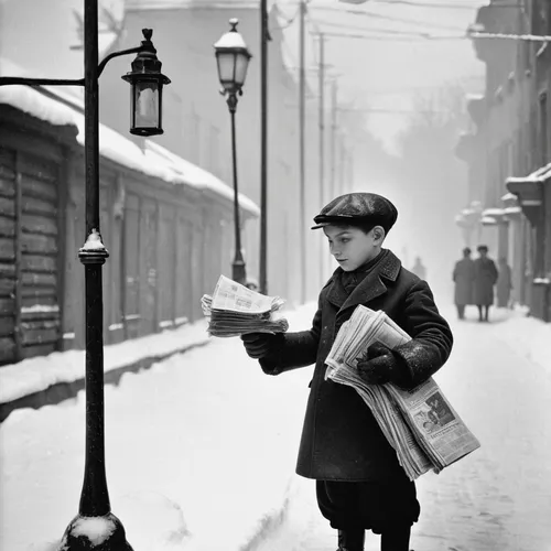 newspaper delivery,people reading newspaper,child with a book,parcel post,blonde woman reading a newspaper,christmas messenger,postman,newspaper reading,peddler,courier,readers,little girl reading,newspaper box,bellboy,lamplighter,mailing,cordwainer,shopper,courier driver,stieglitz,Photography,Black and white photography,Black and White Photography 15