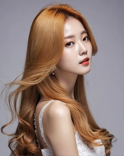 solar,caramel color,joy,songpyeon,fluttering hair,mt seolark,golden haired,winner joy,asian semi-longhair,mandu,smooth hair,yeonsan hong,japanese ginger,kimjongilia,lace wig,yellow rose background,oriental longhair,doll's facial features,red hair,maeuntang,Conceptual Art,Daily,Daily 03