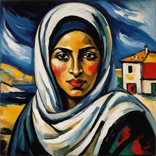 arabic woman ,farrokhzad,muslim woman,rouiba,fairuz,woman at cafe,nakba,ramabai,fatima,najiba,mousseau,ahilyabai,khatoon,zubeida,cezanne,girl with cloth,zahida,girl in cloth,headscarf,masoumeh,safiya,