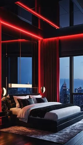 sleeping room,modern room,bedroom,great room,chongqing,hotel w barcelona,bedrooms,luxe,lebua,modern decor,luxury hotel,penthouses,sky apartment,intercontinental,vdara,swissotel,red tones,bangkok,chambre,hotel room,Photography,General,Realistic