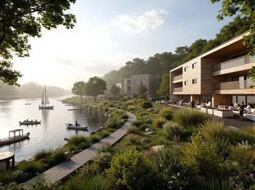 harborfront,mipim,westhaven,cohousing,waverton,house by the water,waterhead,tarabya,brayford,shorefront,waterview,waterfront,waterside,winkworth,helford,arkitekter,riverbank,blankenese,3d rendering,resthaven