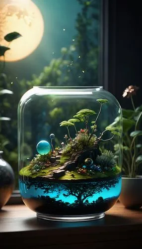 aquarium decor,terrarium,fish tank,freshwater aquarium,aquarium,fishbowl,underwater landscape,aquarium lighting,aquarium inhabitants,3d fantasy,underwater background,underwater oasis,glass jar,aquariums,marine tank,lensball,acquarium,fishing float,betta fish,aquatic herb,Photography,General,Fantasy