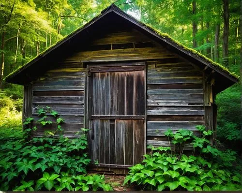 Rustic, weathered architectural salvage, North Carolina, countryside, old wooden barn door, distressed metal roofing, vintage windows, reclaimed wood planks, corrugated iron walls, overgrown with ivy,