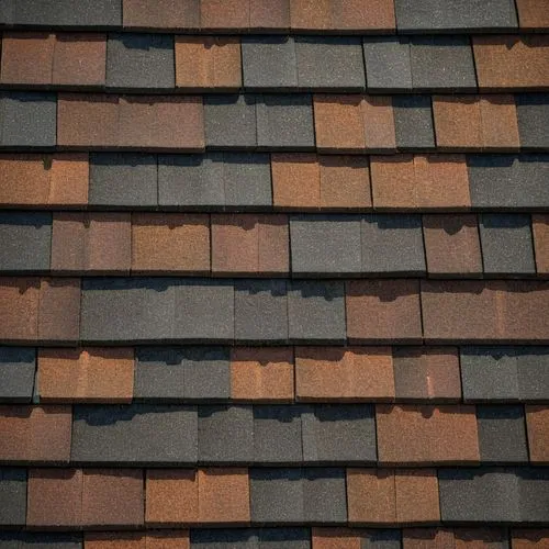 Roofing material comparison, architectural shingles, detailed texture, multi-layered, asphalt composition, rectangular shape, dark brown color, composite shingles, durable, weather-resistant, mixture 