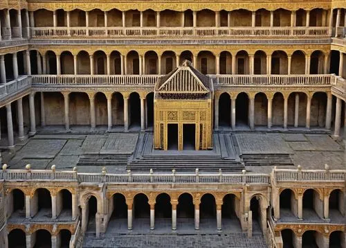 inside courtyard,ibn tulun,courtyard,jaipur,kanawa,siena,shekhawati,qasr al kharrana,courtyards,ghaznavi,rajmahal,madrasa,mehrangarh,caravanserais,bramante,bosra,caravanserai,bandiagara,deruta,rajasthan,Conceptual Art,Daily,Daily 16