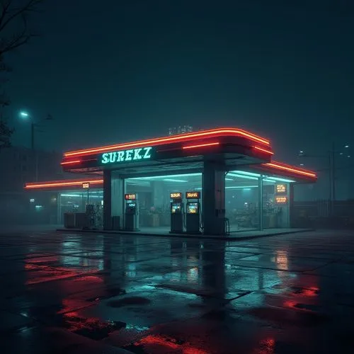 retro diner,gas station,neon coffee,electric gas station,diner,e-gas station,nighthawks,petrol pump,petrol,forecourt,americano,octane,deli,venti,soir,retro,drive through,retro styled,vapor,eerie,Photography,General,Realistic