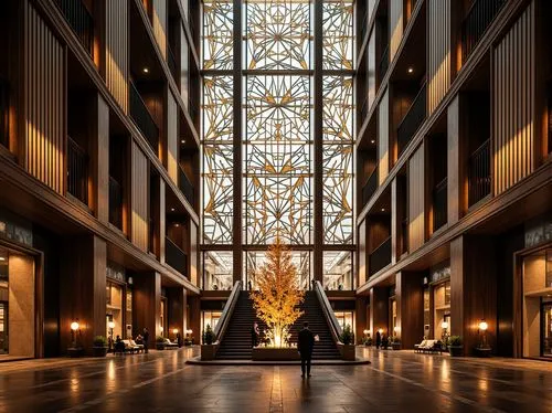 atriums,atrium,rotana,galleria,hotel lobby,toronto city hall,lobby,titanum,hall of nations,glass building,intercontinental,marunouchi,elevators,louvre,nihonbashi,glass pyramid,westin,benaroya,symmetrical,kaust