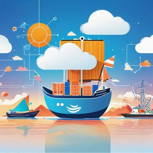 boat landscape,sailing orange,fishing boat,blockship,mailboat,shipping industry,shipbroker,containerization,boat on sea,background vector,boat,container ship,sailing boat,boats,tradewind,fishing boats,skyship,a container ship,sea sailing ship,blockships,Illustration,Japanese style,Japanese Style 01