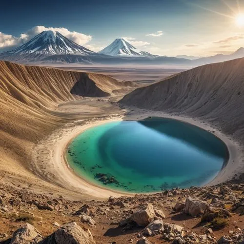 tongariro,the atacama desert,volcanic lake,aragats,chile,lauca,volcanic crater,bonette,heaven lake,volcanic landscape,mountain spring,kamchatsky,atacama,marvel of peru,atacama desert,argentina desert,caldera,kamchatka,laguna verde,altiplano,Photography,General,Realistic