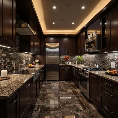 dark cabinetry,kitchen design,granite counter tops,dark cabinets,countertops,modern kitchen interior,polished granite,backsplash,tile kitchen,hovnanian,kitchen interior,modern kitchen,kitchens,countertop,cabinetry,kitchen remodel,luxury home interior,kitchen counter,big kitchen,3d rendering