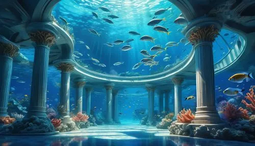 oceanarium,aquarium,underwater oasis,aquariums,underwater playground,under sea,acquarium,underwater background,under the sea,underwater world,coral reef,underwater landscape,house of the sea,marine tank,ocean floor,seaquarium,atlantica,ocean underwater,ocean paradise,aquarium inhabitants,Art,Classical Oil Painting,Classical Oil Painting 02