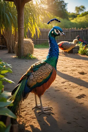 peafowl,peacock,male peacock,loro parque,guacamaya,bird park,brahminy duck,peacocks carnation,tropical bird,animal kingdom,senegal,meleagris gallopavo,tropical birds,perico,blue peacock,an ornamental bird,colorful birds,san diego zoo,golden pheasant,australian bird,Conceptual Art,Oil color,Oil Color 02