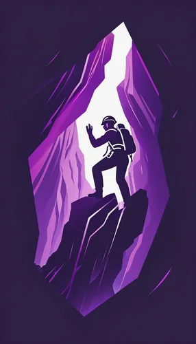 twitch icon,chasm,twitch logo,wall,caving,cave tour,purple background,purple,purple wallpaper,descent,cave,canyoning,mountain guide,dribbble,mining,crypto mining,miner,dribbble icon,pit cave,climbing to the top,Unique,Design,Logo Design