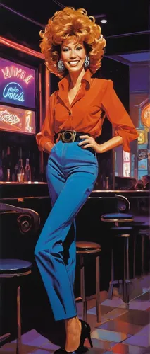 ann margarett-hollywood,bartender,barmaid,cigarette girl,farrah fawcett,waitress,cashier,woman at cafe,retro woman,retro diner,connie stevens - female,soda fountain,yolanda's-magnolia,retro women,piano bar,firestar,1980s,80s,barista,1980's,Conceptual Art,Sci-Fi,Sci-Fi 23