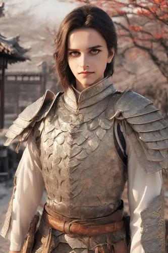 female warrior,shuanghuan noble,mulan,swordswoman,warrior woman,yi sun sin,goki,joan of arc,hwachae,xizhi,samurai fighter,xi'an,xiaochi,yuanyang,great wall wingle,samurai,martial arts uniform,dragon li,xiangwei,knight armor,Photography,Realistic