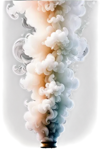 Smoke bomb, white smoke, foggy atmosphere, cylindrical shape, metallic material, detailed texture, realistic rendering, soft focus, close-up shot, shallow depth of field, warm color tone, cinematic li