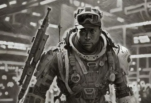 reclaimer,baro,vigil,infantry,deadshot,mactavish,recruit,cyborg,war machine,khalil,lost in war,enforcer,ironworker,operator,kano,ilaje,preparator,spartan,sledge,miner,Art sketch,Art sketch,Concept