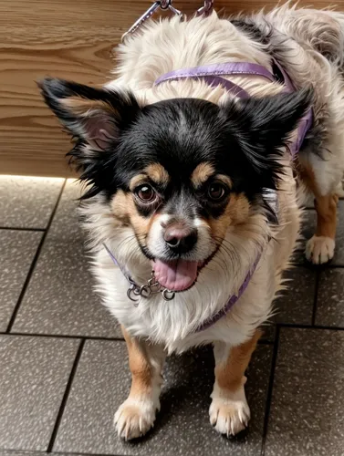 dog dressed up as a saint,long hair chihuahua,chihuahua,tibetan spaniel,chihuahua mix,japanese chin,corgi-chihuahua,chihuahua poodle mix,bandana,long-haired hihuahua,japanese terrier,smiley girl,banda