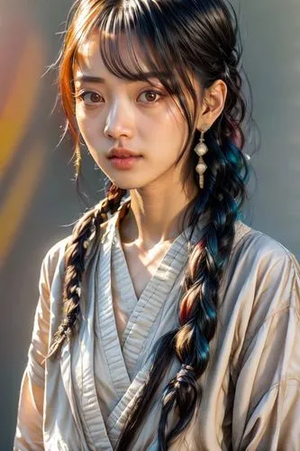 黑色辮子。,inner mongolian beauty,vietnamese woman,asian woman,mulan,mystical portrait of a girl,hanbok,japanese woman,korean culture,oriental girl,yi sun sin,girl in a historic way,girl portrait,asian gir