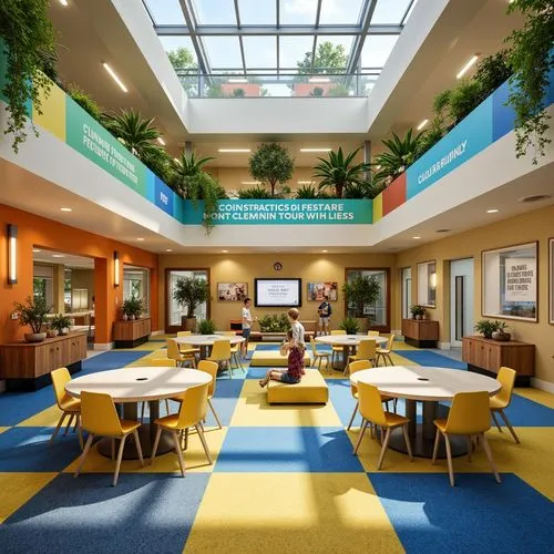 children's interior,school design,children's operation theatre,atriums,sunnybrook,atrium,pediatrics,cafeteria,wintergarden,holy spirit hospital,lunchroom,genentech,lunchrooms,oclc,nurseries,staffroom,prekindergarten,children's room,meditech,genzyme