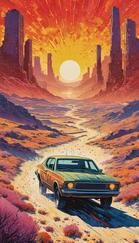 desert safari,pontiac ventura,ford granada,1982,desert run,station wagon-station wagon,desert,oldsmobile intrigue,1986,amc eagle,saturn s-series,jeep cherokee (xj),ford maverick,pontiac tempest,buick century,porsche 944,corolla,chrysler sunbeam,e31,70s,Conceptual Art,Daily,Daily 31