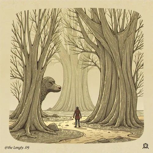  [The Longing] – ABSTRACT FANTASY 09
Influence : The Longing,a person standing next to some big trees,endor,dagobah,forest man,forest walk,the roots of trees,swampy landscape