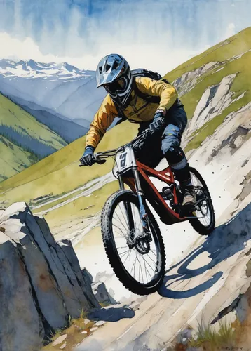 Describe a thrilling downhill bike race through rugged mountains.,motocross schopfheim,downhill mountain biking,enduro,motorcross,stelvio yoke,dirtbike,downhill,adventure racing,freeriding,dirt bike,f