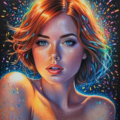 color pencils,fantasy portrait,color pencil,fireworks art,coloured pencils,digital art,aura,colour pencils,digital painting,girl portrait,world digital painting,colourful pencils,colored pencils,digital artwork,mystical portrait of a girl,gemini,chalk drawing,orange,oil painting on canvas,fire artist,Conceptual Art,Daily,Daily 17