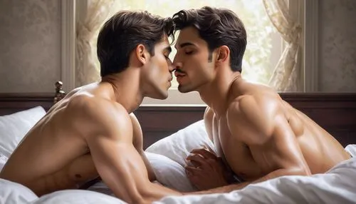 unisexual,malec,kissing,tonguing,gay love,snogging,Art,Artistic Painting,Artistic Painting 33