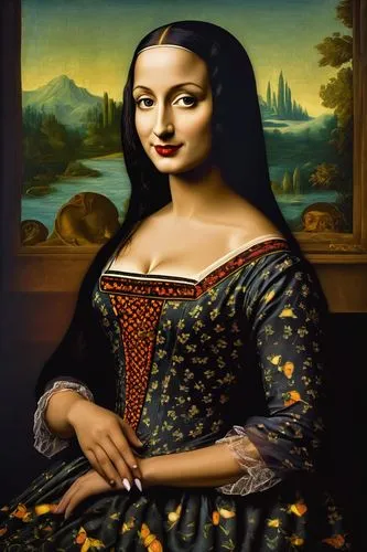 gioconda,monalisa,mona lisa,mona,tretchikoff,vinci,Art,Classical Oil Painting,Classical Oil Painting 03