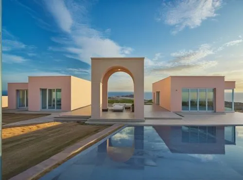 a beautiful modern home with a view of the ocean,masseria,mahdavi,amanresorts,libya,baladiyat,dunes house,Photography,Documentary Photography,Documentary Photography 16