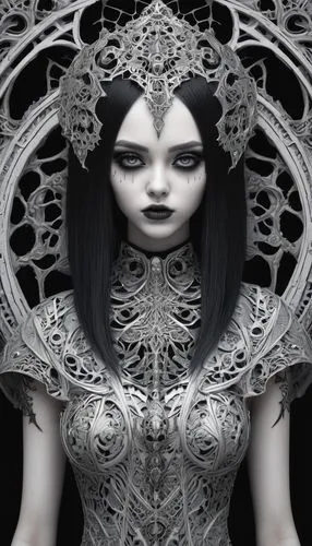 vespertine,arachne,biomechanical,gothic portrait,gothic woman,filigree,mirror of souls,priestess,intricacy,enchantress,fractals art,goth woman,lacrimosa,the enchantress,gothic style,intricately,intricate,planescape,lacework,hekate,Photography,Documentary Photography,Documentary Photography 21