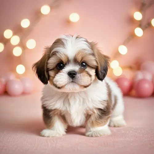 cute puppy,shih tzu,cavalier king charles spaniel,pekinese,havanese,christmas pictures,pupillidae,cute animals,shih poo,cuteness,puppy,shih,cute animal,cute baby,cheerful dog,toy dog,little dog,children's christmas photo shoot,baby dog,yorkie puppy